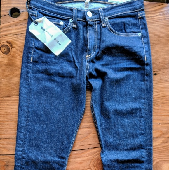 rag & bone Denim - Rag & Bone/Jean High rise skinny jean in heritage